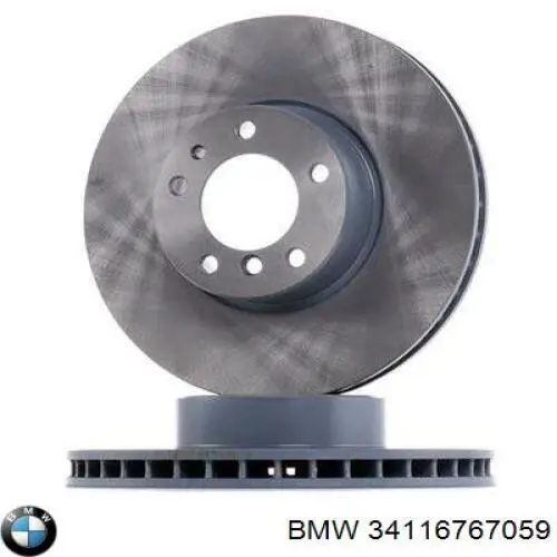 Freno de disco delantero BMW 34116767059