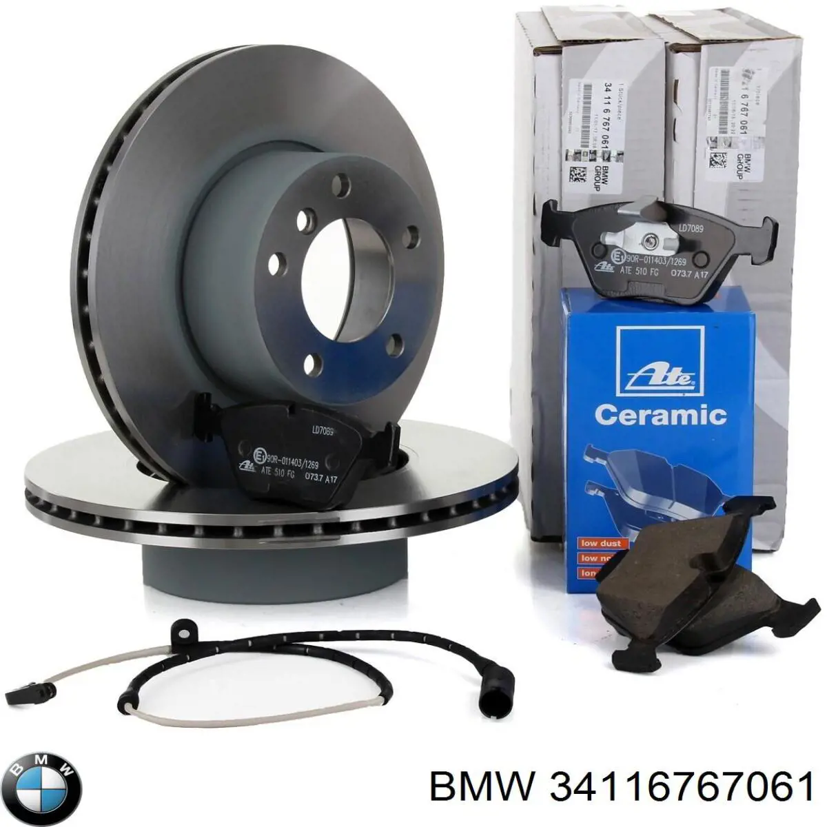 Disco de freno delantero BMW 34116767061