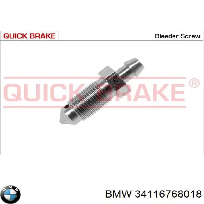 Comprar 34116768018 BMW Válvula de purga de la pinza de freno delantera