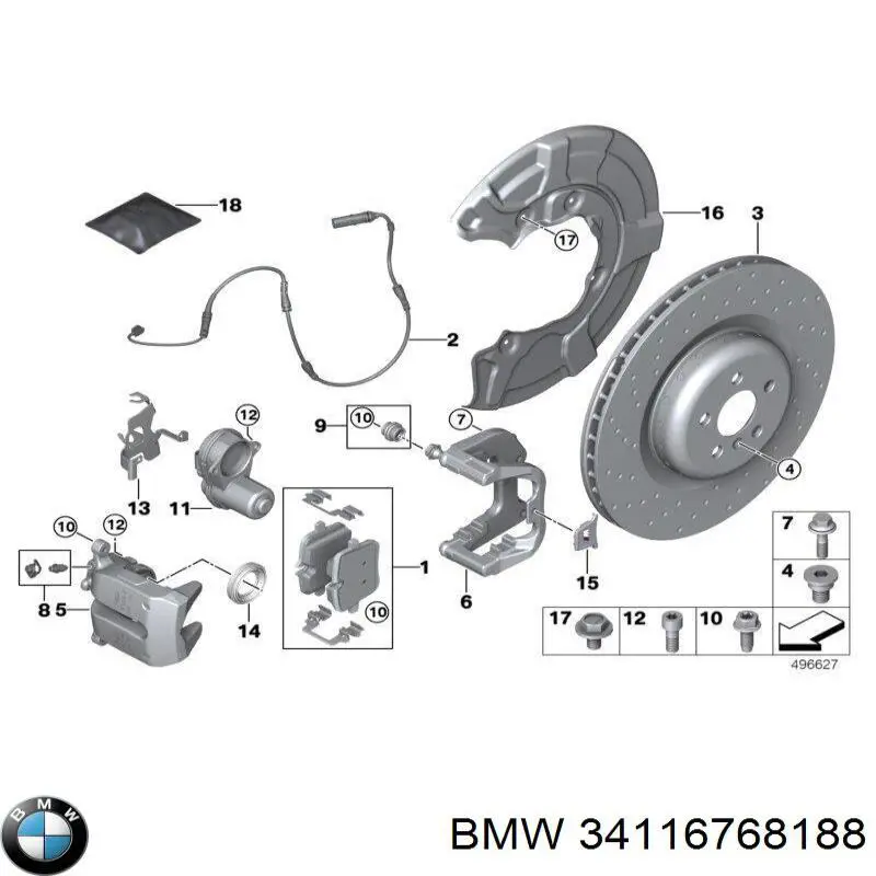  BMW 34116768188 precio, desde 4,59 EUR