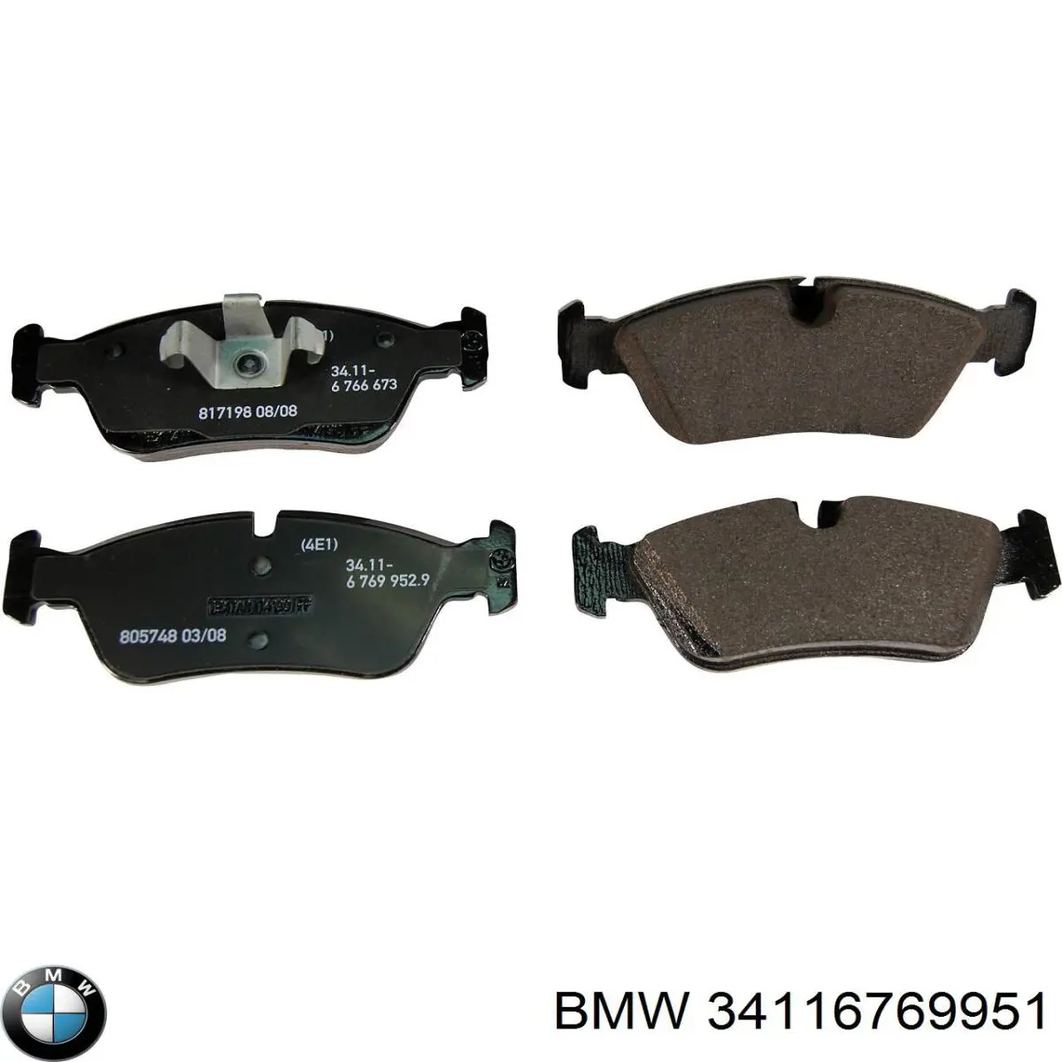 Comprar 34116769951 BMW Pastillas delanteras de freno