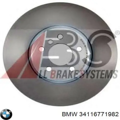 34116771982 BMW disco de freno delantero