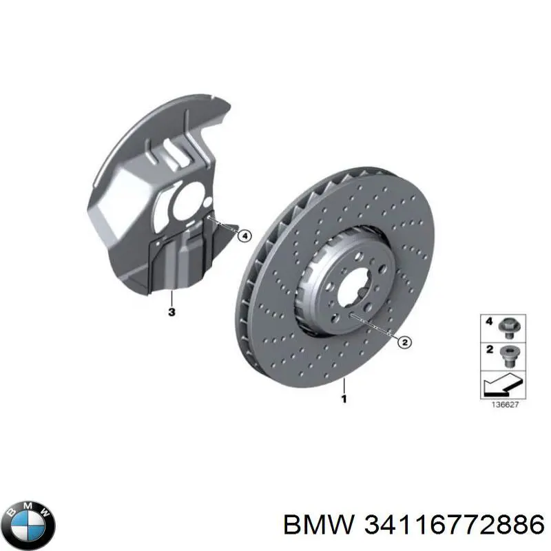 Mangueta delantera derecha BMW 34116772886 precio, desde 1,78 EUR