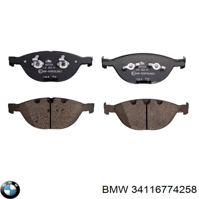 Comprar 34116774258 BMW Pastillas delanteras de freno