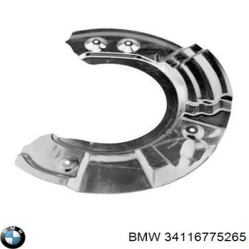 Protector del disco de freno delantero izquierdo BMW 34116775265 precio, desde 26,33 EUR