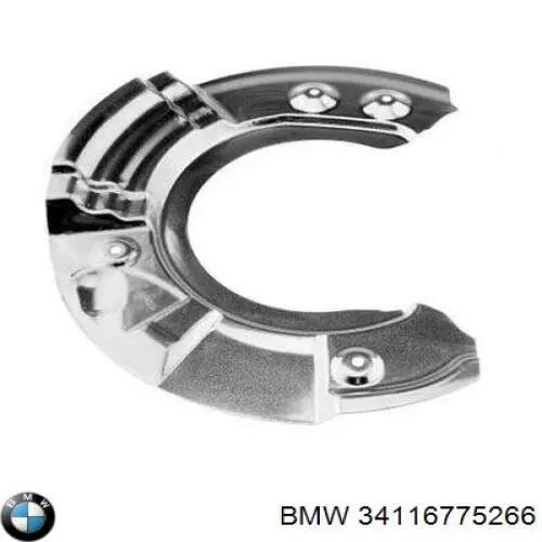 Protector de disco de freno delantero derecho BMW 34116775266 precio, desde 26,33 EUR