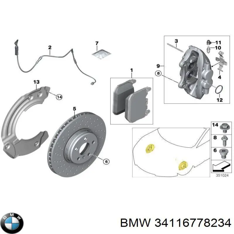  BMW 34116778234 precio, desde 4,96 EUR