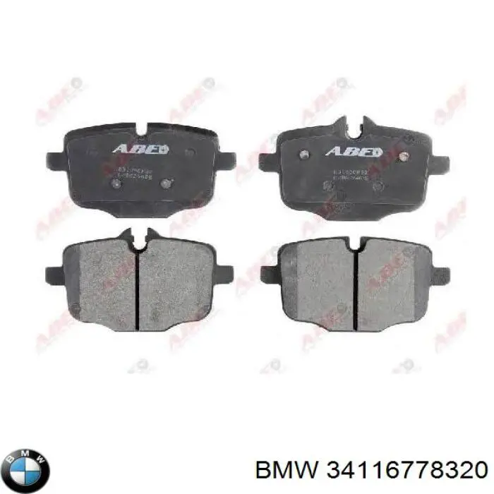 Comprar 34116778320 BMW Pastillas delanteras de freno
