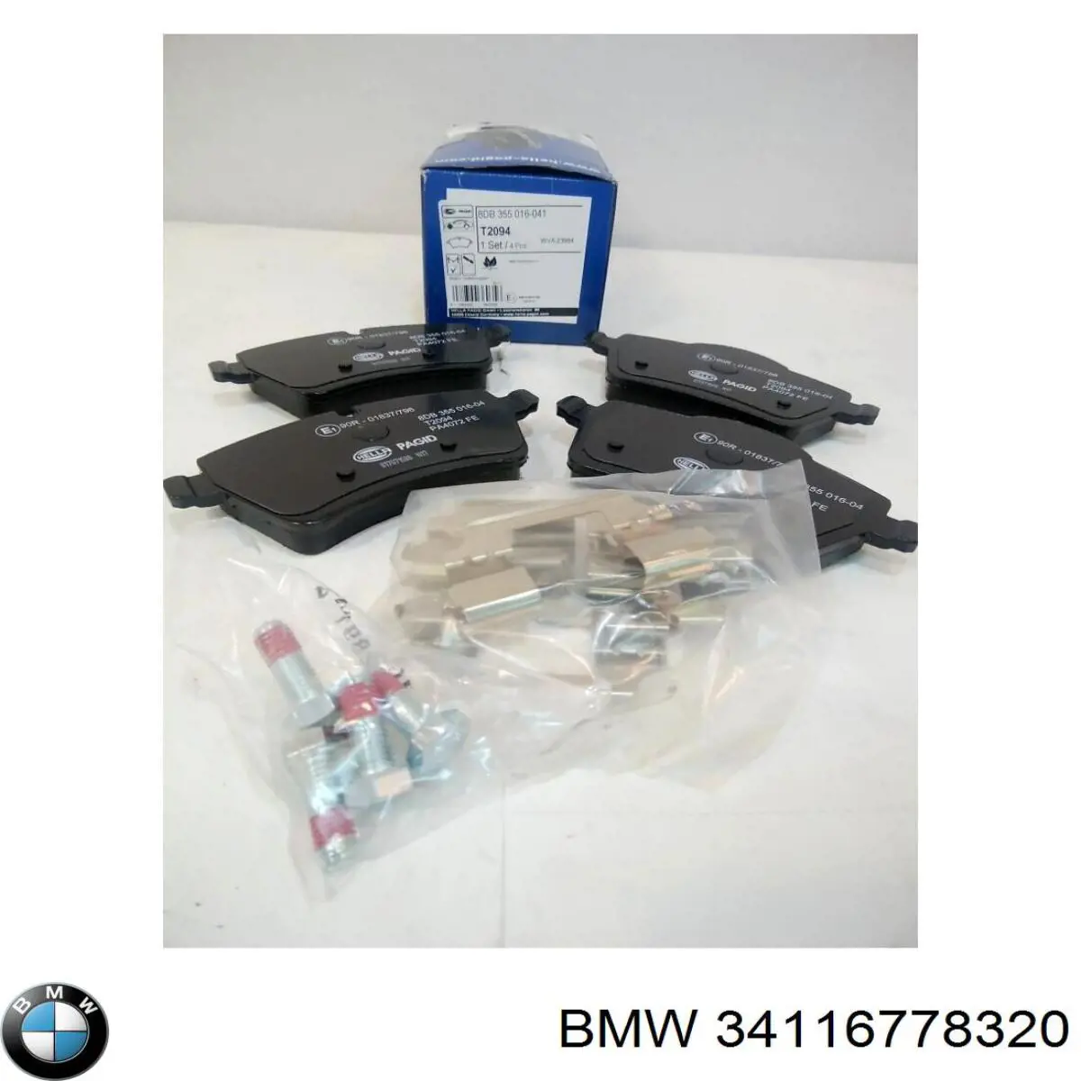 Pastillas de freno delanteras BMW 34116778320