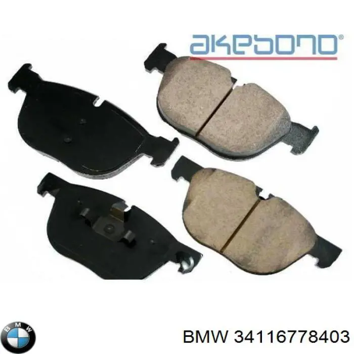 34116778403 BMW pastillas de freno delanteras