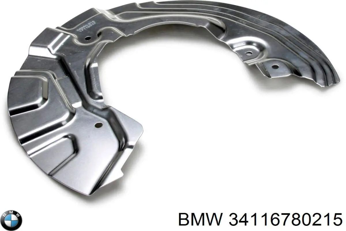 34116780215 BMW chapa protectora contra salpicaduras, disco de freno delantero izquierdo