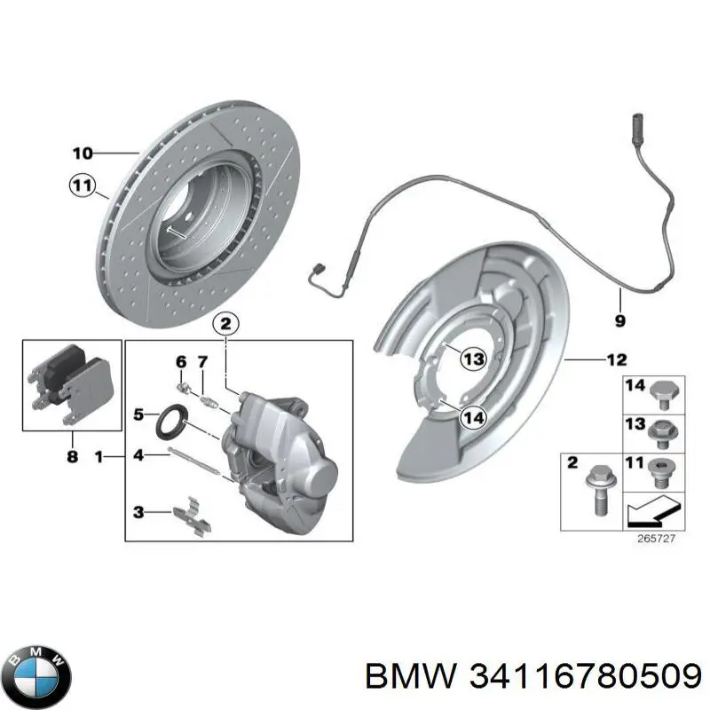  BMW 34116780509 precio, desde 22,18 EUR