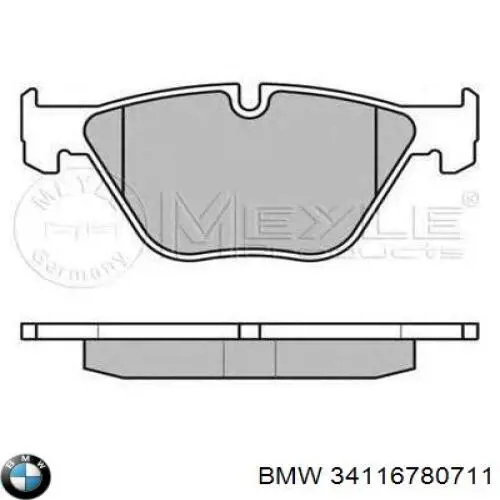 Pastillas de freno 34116780711 BMW