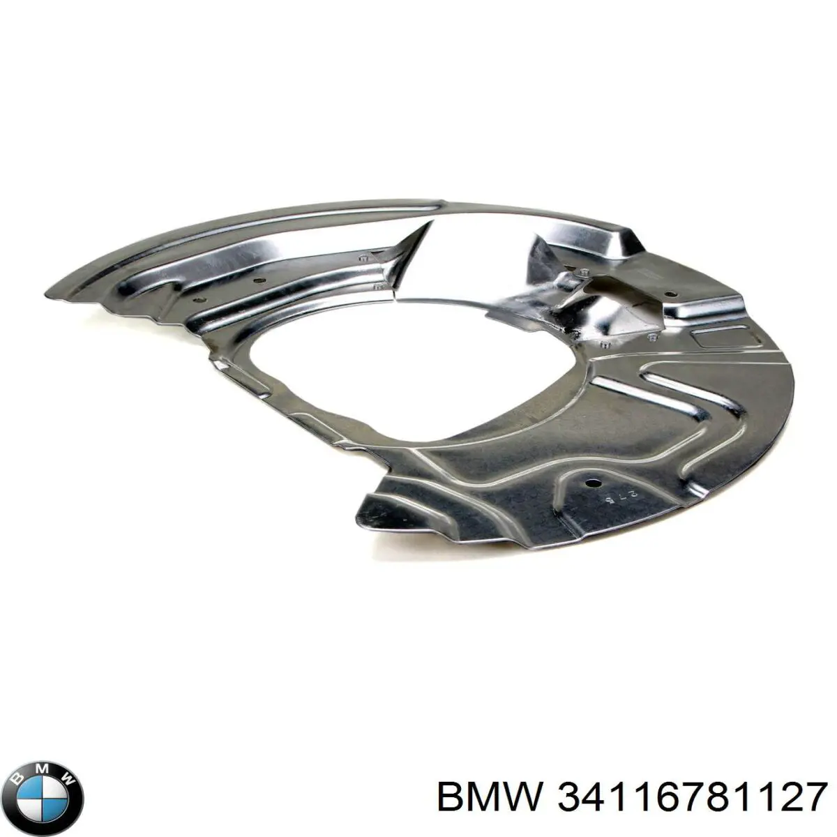 34116781127 BMW chapa protectora contra salpicaduras, disco de freno delantero izquierdo