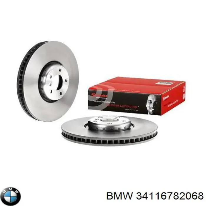 34116782068 BMW disco de freno delantero