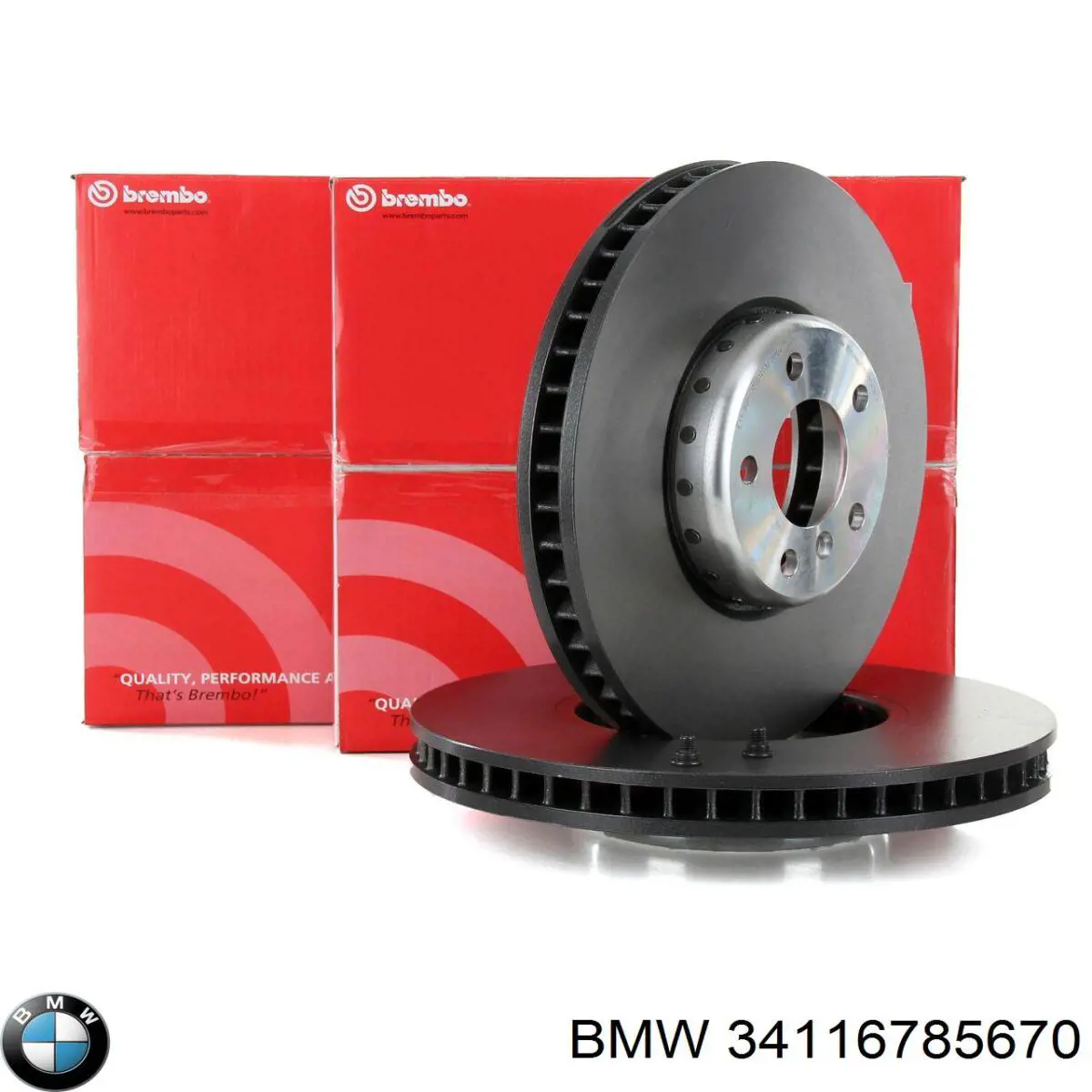 Disco de freno delantero BMW 34116785670