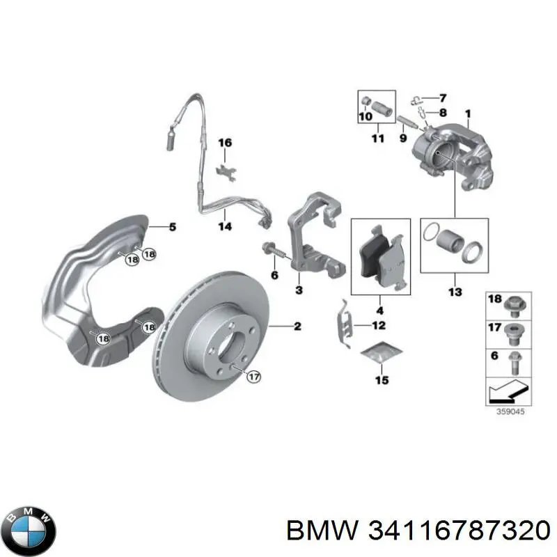 34116766910 BMW chapa protectora contra salpicaduras, disco de freno delantero derecho