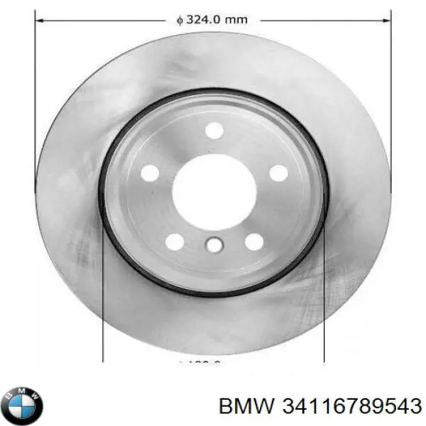 Comprar 34116789543 BMW Freno de disco delantero