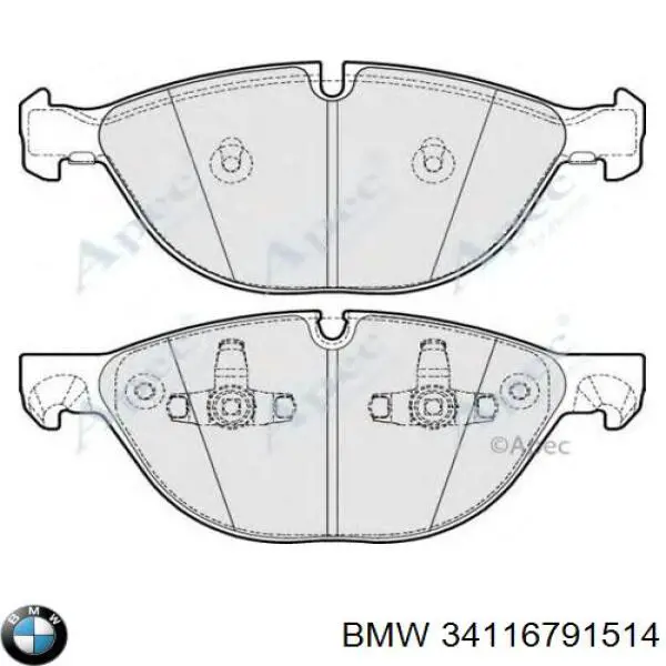 Pastillas de freno 34116791514 BMW