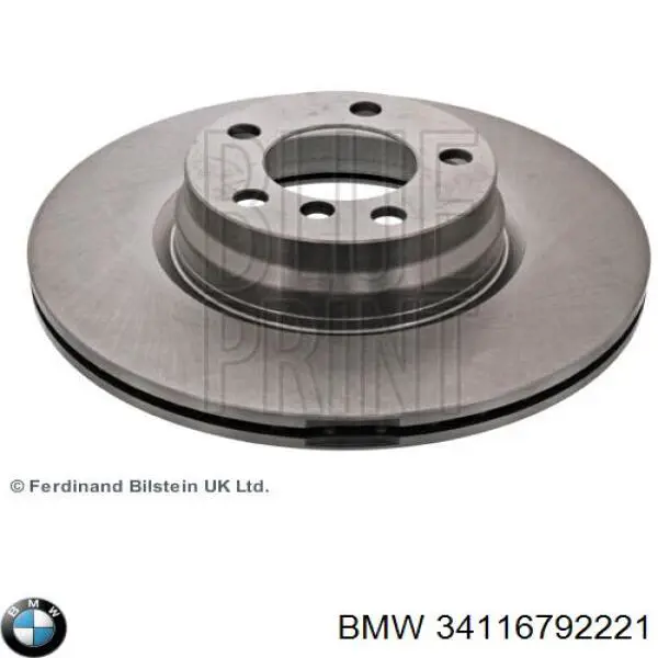 34116792221 BMW freno de disco delantero