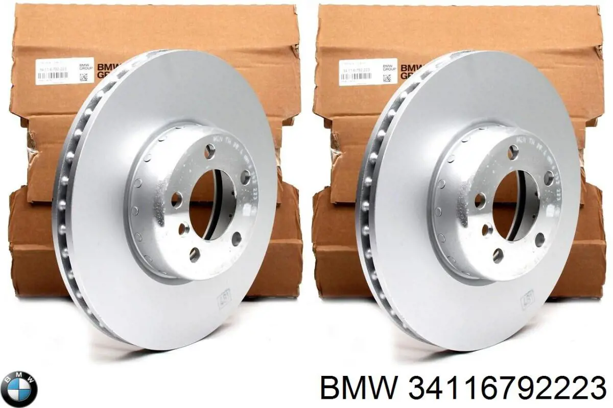 Disco de freno delantero BMW 34116792223
