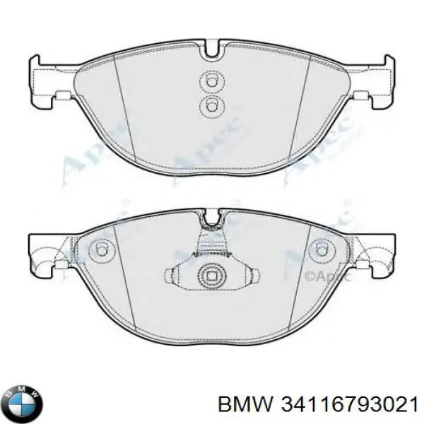 Pastillas de freno 34116793021 BMW