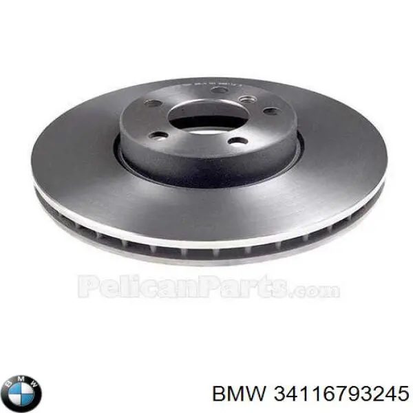 Disco de freno delantero BMW 34116793245
