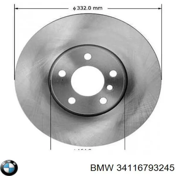 Comprar 34116793245 BMW Freno de disco delantero