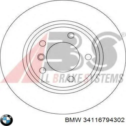 34116794302 BMW disco de freno delantero