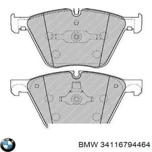 Comprar 34116794464 BMW Pastillas delanteras de freno