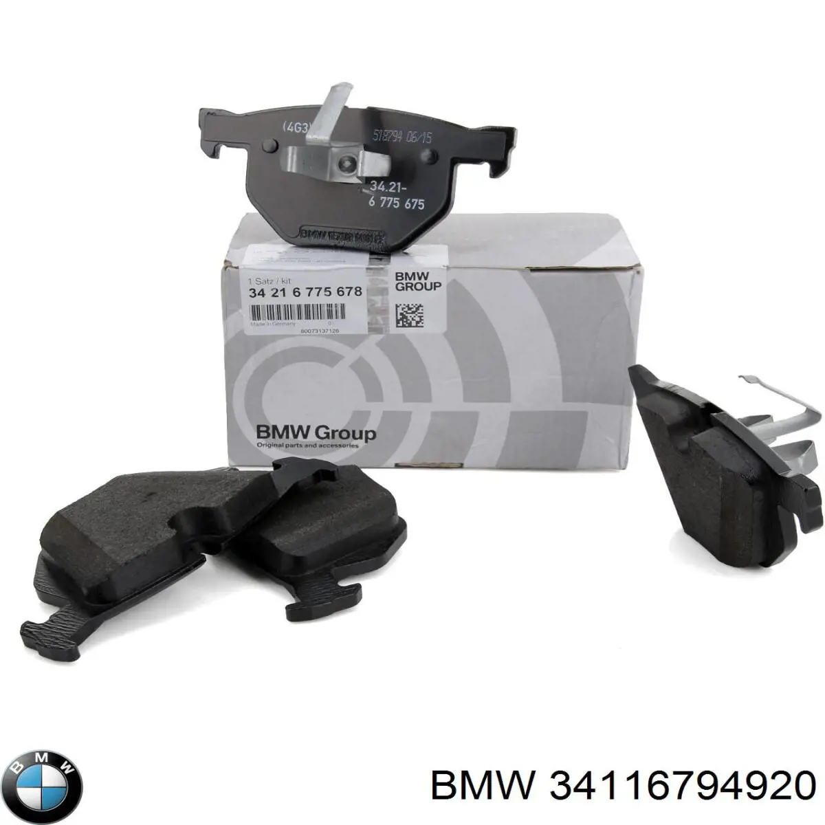 Comprar 34116794920 BMW Pastillas delanteras de freno