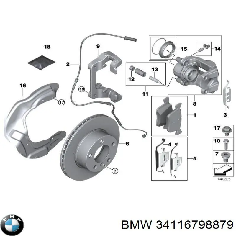  BMW 34116798879