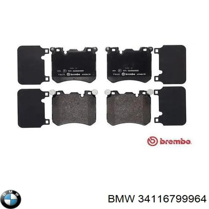 Pastillas de freno delanteras BMW 34116799964