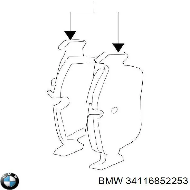 Pastillas de freno delanteras BMW 34116852253