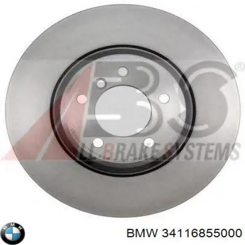 Disco de freno 34116855000 BMW