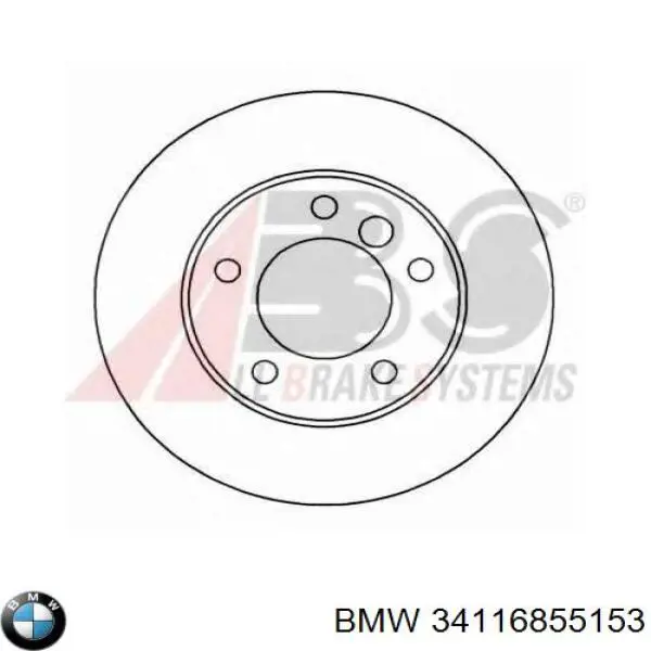 Comprar 34116855153 BMW Freno de disco delantero