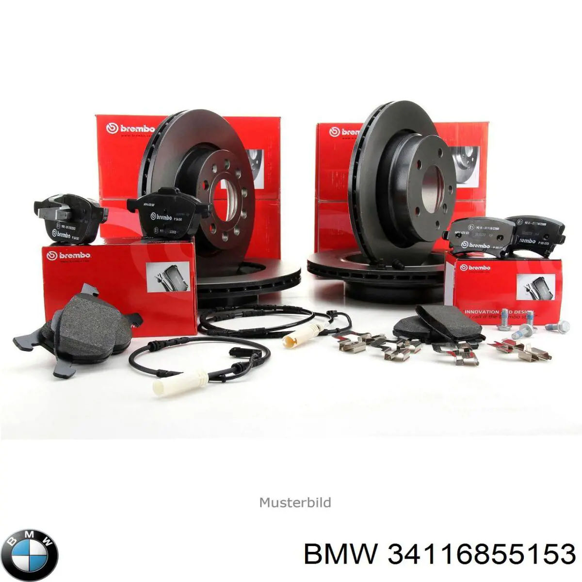 Disco de freno delantero BMW 34116855153
