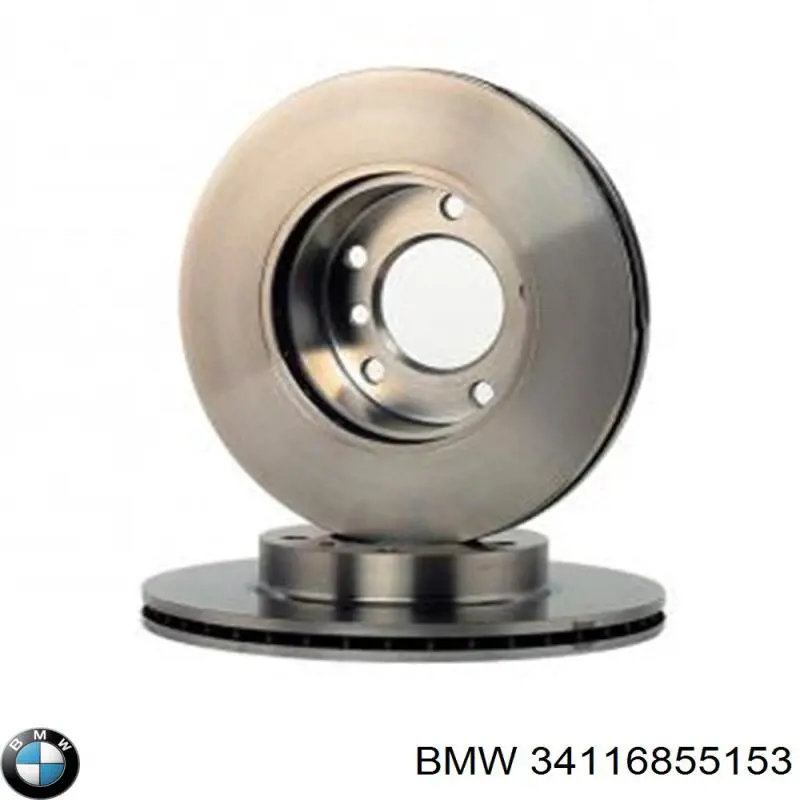 34116855153 BMW disco de freno delantero