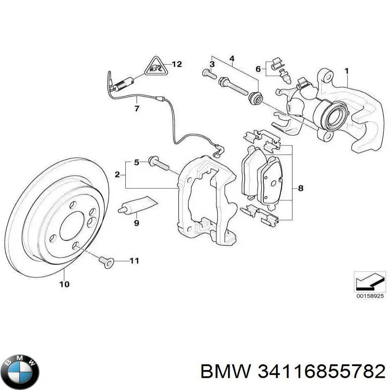 Frenos delanteros BMW 34116855782 precio, desde 80,16 EUR