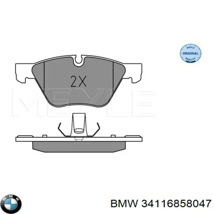 Pastillas freno delanteras BMW 34116858047 precio, desde 34,11 EUR