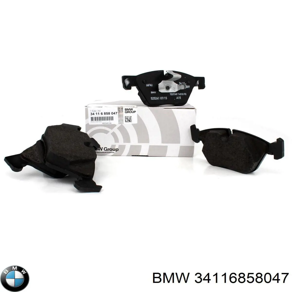 Pastillas de freno delanteras BMW 34116858047
