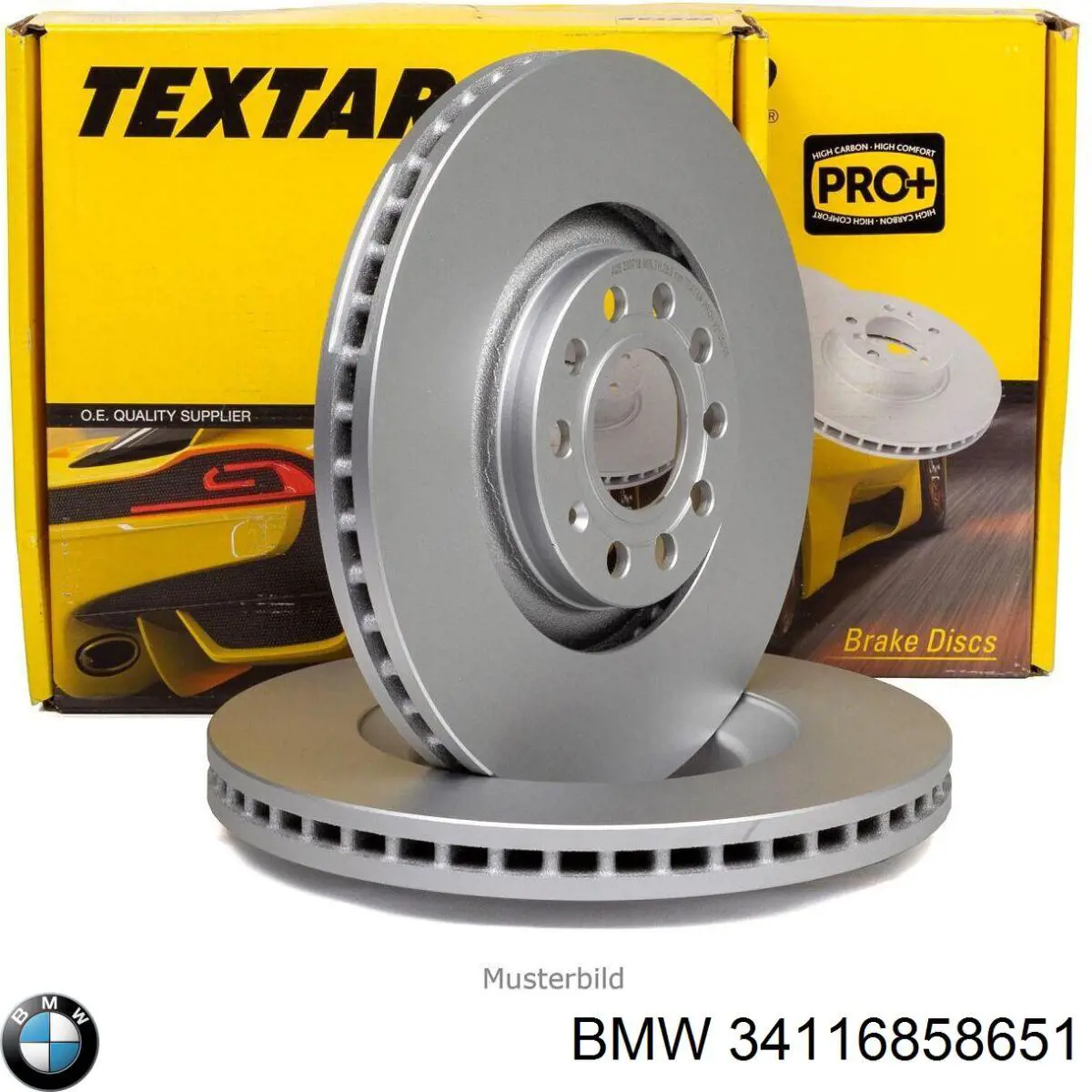 Disco de freno delantero BMW 34116858651