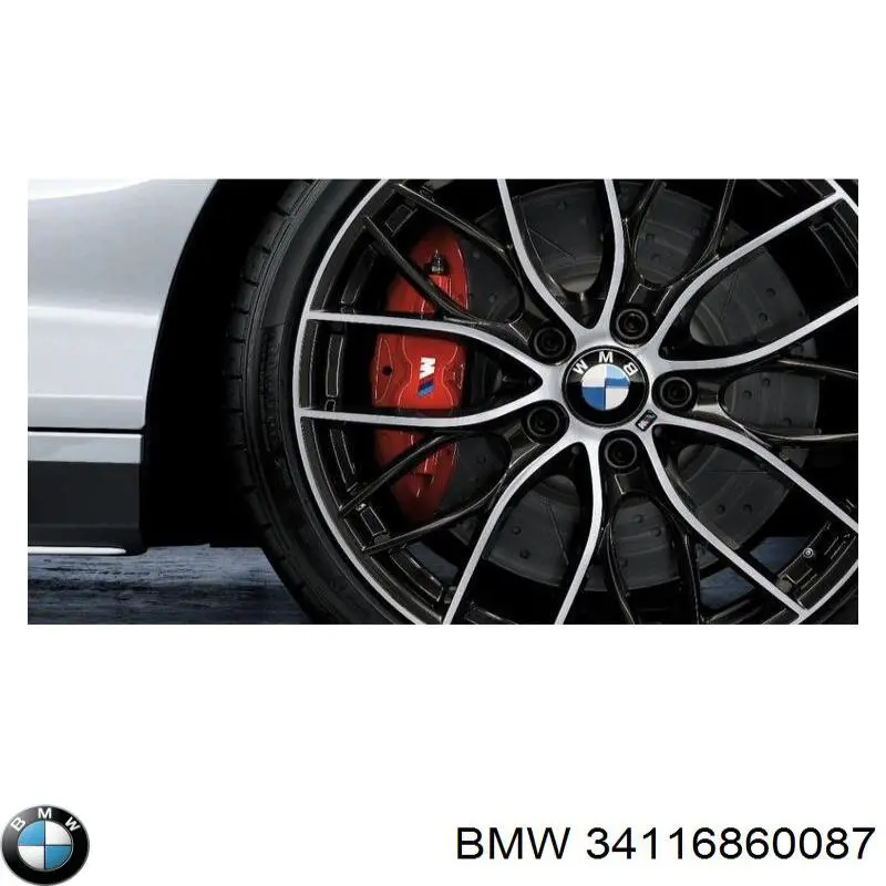 Juego de resortes de sujeción de pastillas de freno delanteras 34116860087 BMW