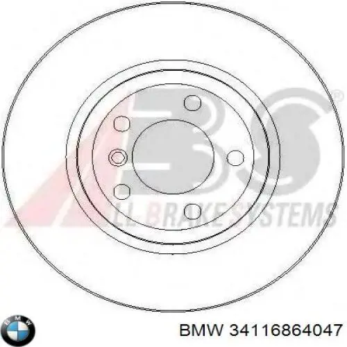 Frenos delanteros BMW 34116864047 precio, desde 40,91 EUR