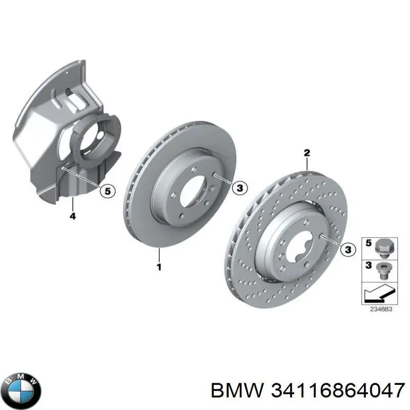 Comprar 34116864047 BMW Freno de disco delantero
