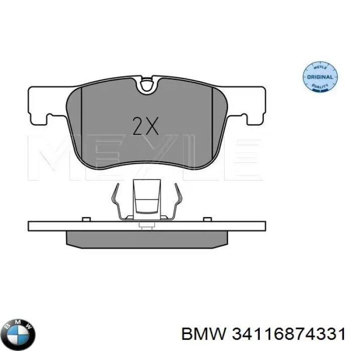 Comprar 34116874331 BMW Pastillas delanteras de freno
