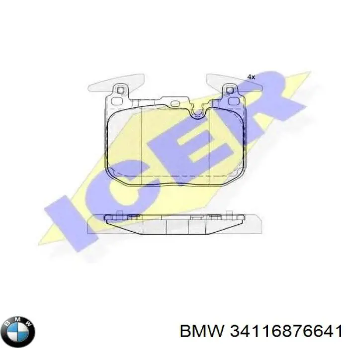 34116876641 BMW pastillas de freno delanteras