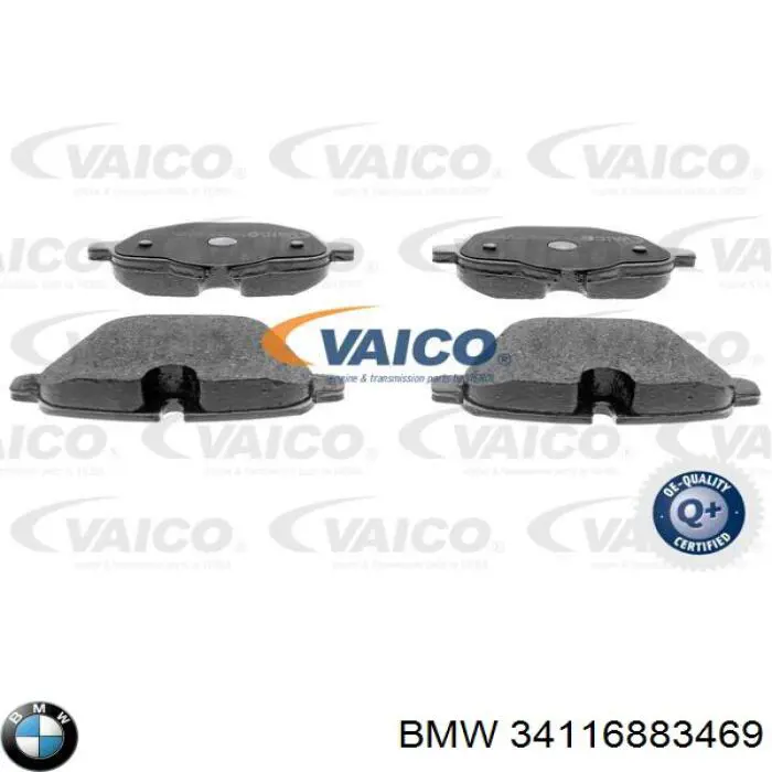 34116883469 BMW pastillas de freno delanteras