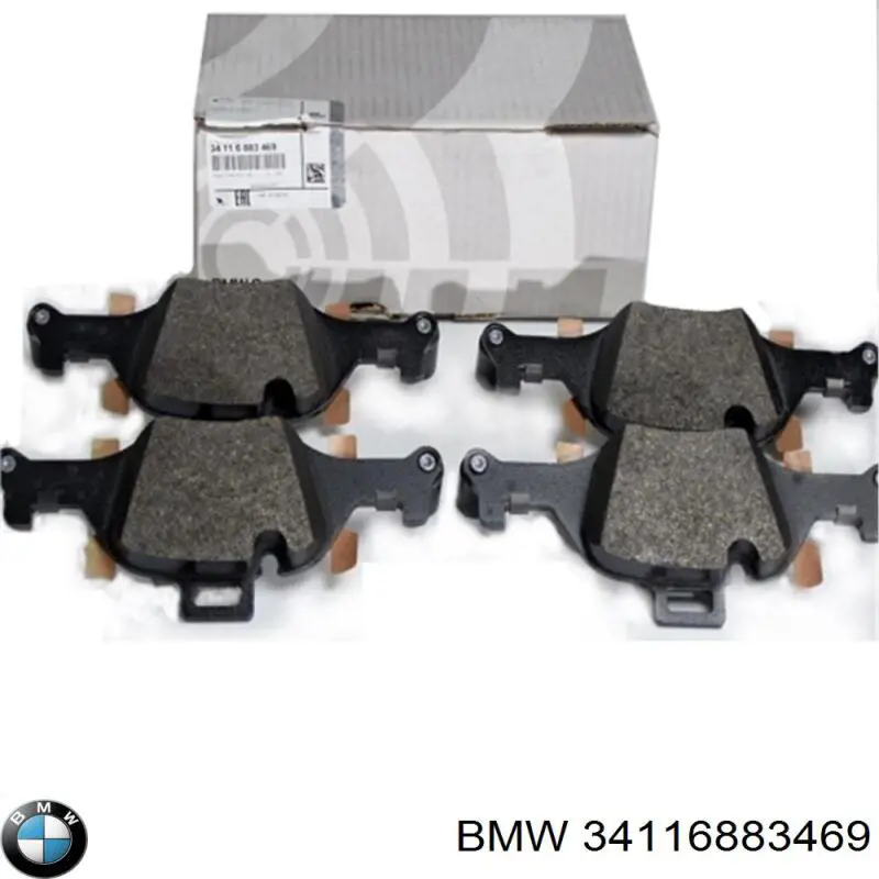 Pastillas de freno delanteras BMW 34116883469
