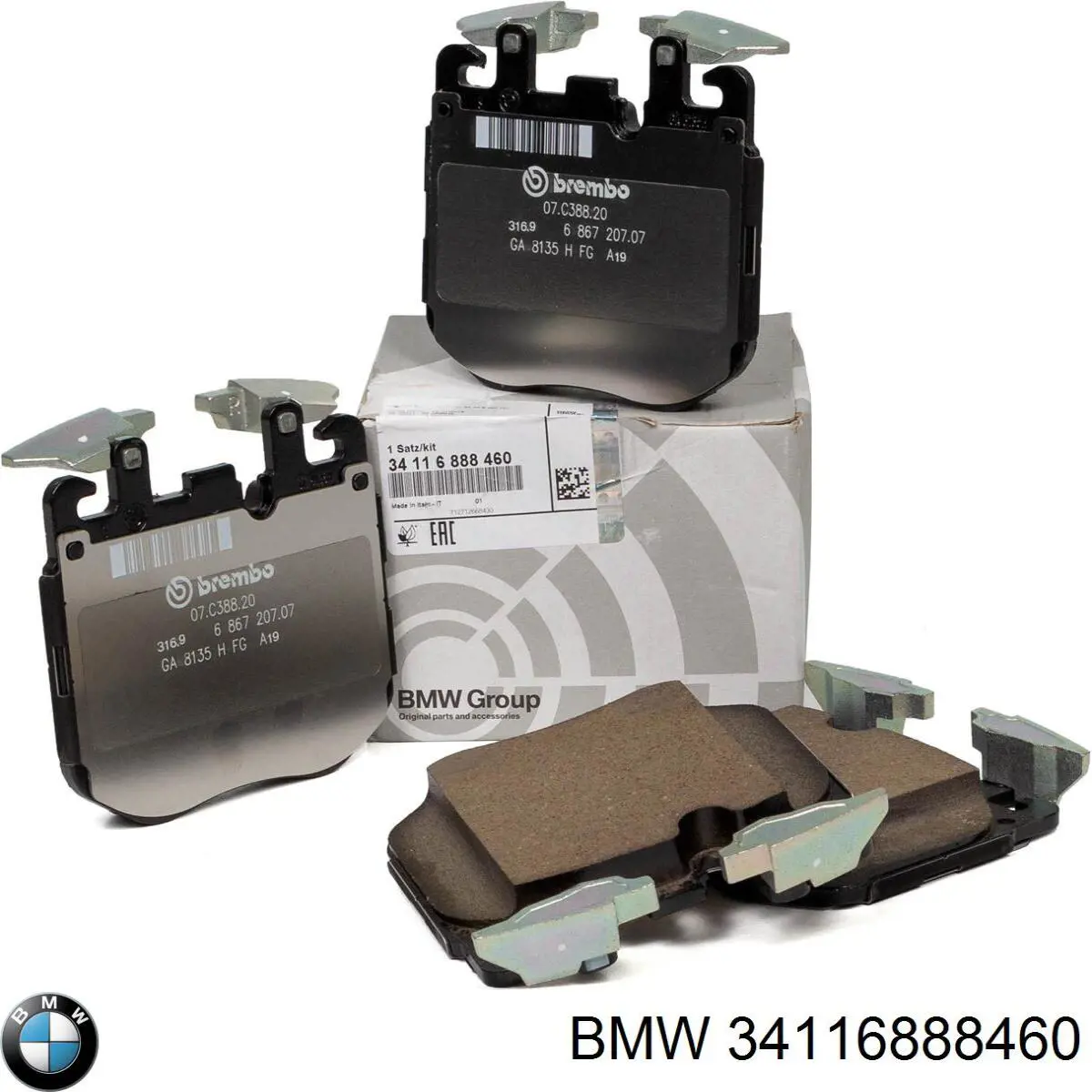 Comprar 34116888460 BMW Pastillas delanteras de freno